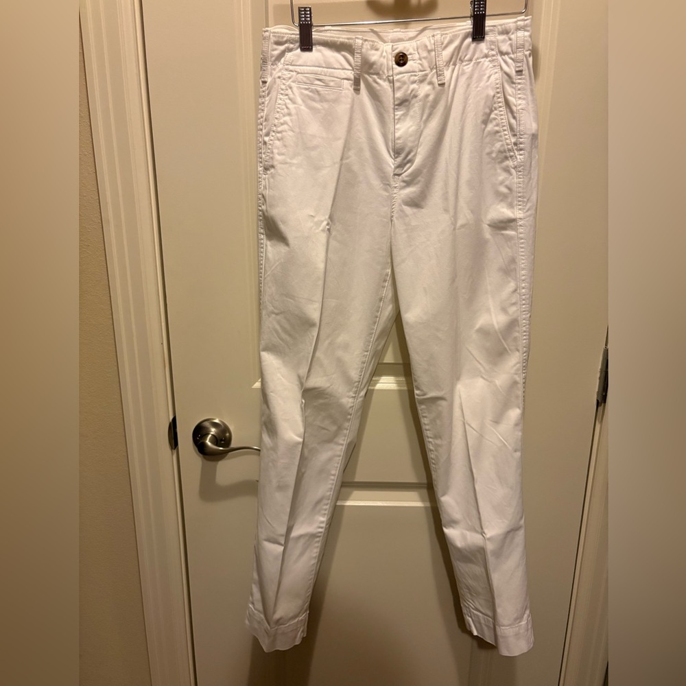 GAP White Straight Chino Pants